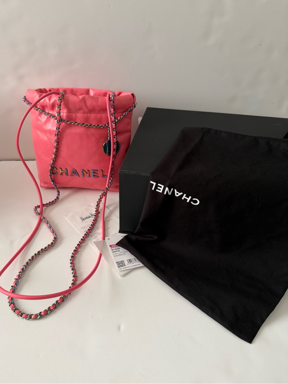 Chanel 22 mini hobo bag (24C)